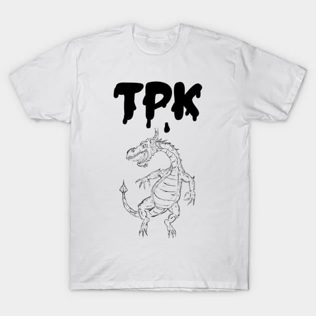 TPK - Total Party Kill - Dragon Sketch T-Shirt by Melty Shirts